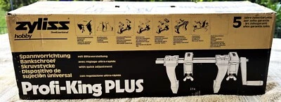 ZYLISS PROFI-KING PLUS 50105 HOBBY SISTEMA DE ABRAZADERA DE TORNILLO MANUAL, CAJA EXC SUIZA Foto 1 de 4
