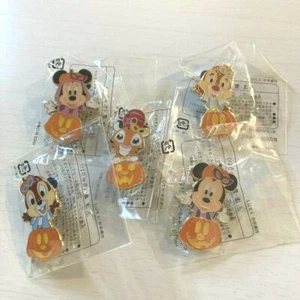 Tokyo Disney Resort Game Pin Halloween Mickey Minnie Chip&Dale Chandu 5set - Picture 1 of 10