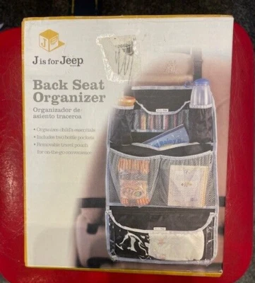 Новый в коробке J для Jeep заднее сиденье устроитель съемный мешок, карманы для бутылок - Изображение 1 из 4
