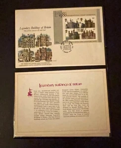 FIRST DAY COVER COMMEMORATING 4 LEGENDARY BUILDINGS OF BRITAIN MARCH 1, 1978 - Picture 1 of 5