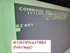 Commodore 128 C128 RGBI 40 80 columns 16 color SCART S-video video cable PREMIUM - Picture 1 of 9