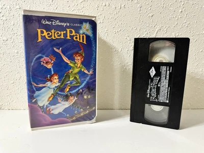 Peter Pan (VHS, 1990) Walt Disney's Classic Black Diamond Edition Foto 1 de 4