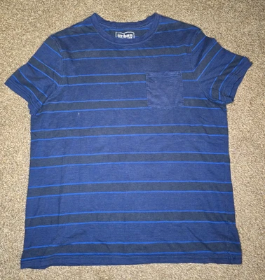 Camisa Urban Pipeline con Bolsillo Talla L. Azul Oscuro y Azul Claro Pequeña Mancha Blanca Foto 1 de 4