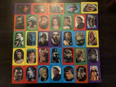 1983 Star Wars Return Jedi Stickers Topps 33 Card Lot - Image 1 of 4