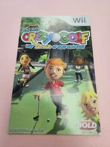 Kidz Sports: Crazy Golf (Nintendo Wii, 2008) Manual Only - Picture 1 of 2