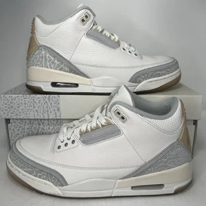 Nike Air Jordan 3 Retro SE Craft Ivory Men's Size 9 FJ9479-100 USED - Picture 1 of 7