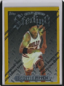 Scottie Pippen 1996-97 Topps Finest Sterling - Rare, Gold #133 - Bild 1 von 2