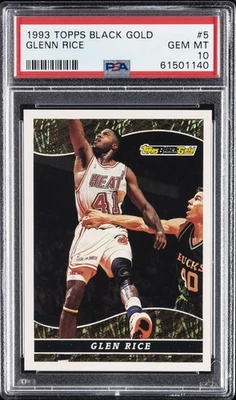 1993 TOPPS BLACK GOLD #5 GLEN RICE PSA 10 - Image 1 of 2