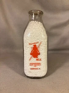 DAIRIMAID MILCHPRODUKTE Glas 1 Quart Milchflasche, Chambersburg, PA!! - Bild 1 von 2