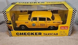 Taxi Sun Star Checker 1981 Los Angeles Checker A11 cabina 1:18 amarillo - Imagen 1 de 7