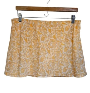 LL Bean Damen Schwimmrock Skort gelb Größe 12 normal - Bild 1 von 4