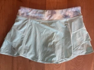 Athleta Girl athletic mint/teal skirt skort M 8-10 tennis golf pickleball EUC  - Picture 1 of 4