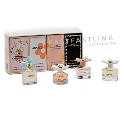 MARC JACOBS MINIATURE 4 PCS SET...Perfect +Daisy Love +Daisy Eau So Fresh +Daisy - image 1 of 4