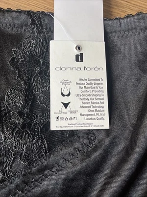 Donna L'OREN Women's Tummy Control High Waist Shaper Brief Panties Black, Size L - Image 1 of 3