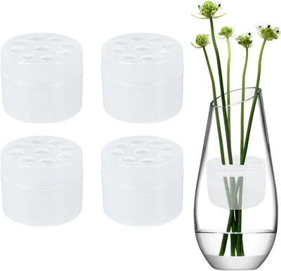 4 Artikel Blumenhalter für Vasen Hanataba Blumenhalter Transparente Spiralschaft - Bild 1 von 4