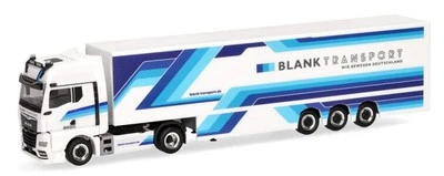 HERPA - MAN TGX GX 4x2 con rimorchio a 3 assi BLANK TRANSPORTE - 1/87 - HER95... - Immagine 1 di 4