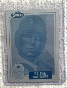 1/1 Y.A TITTLE 1988 SWELL 25TH ANNIV PRINTING PRESS PLATE NEW YORK GIANTS 1 OF 1 - Bild 1 von 4