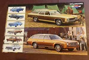 1973 Chevrolet Wagon NOS Dealership Poster (Sold As One Poster Each) 17”x11” - Picture 1 of 3