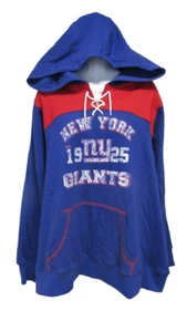 New York Giants 1925 Womens Sizes M-XL-4XL Distressed Print Hoodie - Picture 1 of 10