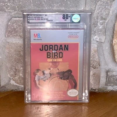 Brand New NES Jordan vs. Bird: One-on-One Factory Sealed H-Seam VGA Graded 80+  - Image 1 of 3