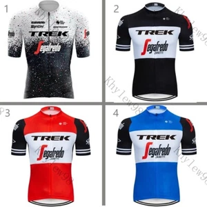 Men's Cycling Jersey TREK Short Sleeve Team Bicycle Shirt Ride Bike Racing Top - Picture 1 of 6