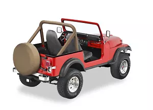 Bestop 80007-04 Tan Sport Bar Pad & Cover Set for Jeep CJ5 & CJ7 - Picture 1 of 4