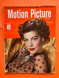 Motion Picture magazine 1950 Lana Turner COLOR Ida Lupino Audrey Totter Ava Gard - Picture 1 of 8