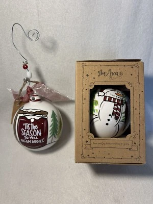 Texas A&M Gig 'Em Aggies Ceramic Christmas Ornament Kayln Dunks x Glory Haus