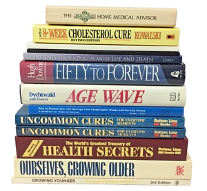 Health & Wellness 13 Books Mixed Lot Uncommon Cures Secrets Cholesterol Age Wave - Picture 1 of 12