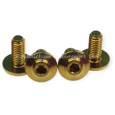 4x Tornillos guardabarros delantero Ducati 1299 S, 1299 R Panigale bronce titanio Foto 1 de 4