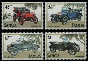Samoa 1985 - Mi-N.o 557-560 ** - Estampillada sin montar o nunca montada - coches/coches - Imagen 1 de 1