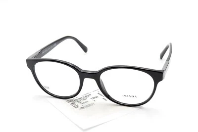 Monturas de gafas PRADA VPR 12U 1AB-101 negras pulidas 54-20-145 ITALIA C114 Foto 1 de 4