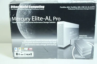 NEW OWC Mercury Elite-AL Pro 500GB USB FireWire eSATA External Hard Drive - Image 1 of 4
