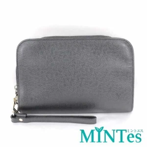 Auth Louis Vuitton Taiga Baikal Clitch Bag M30182 Ardoise Leather [Used] - Picture 1 of 6