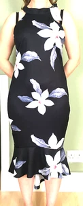 YOINS dress size 14 (label L) Sleeveless Halter Floral Print bodycon zip/back - Picture 1 of 8