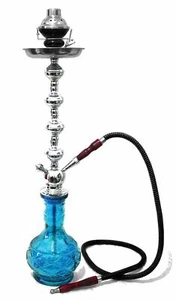 1- Schlauch Sky Diamond Shisha Schwarz Luxus Pfeife Wasserpfeife Set Großhandel + Windschutz bl - Bild 1 von 7