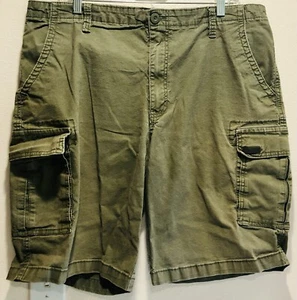 Smith’s Stretch Since 1906 Shorts Men Cargo 38 Olive Green Lightweight Soft - Picture 1 of 9