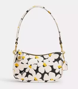 NWT COACH CHALK/MULTI DAISY FLORAL SWINGER 20 CR509 AUTHENTIC BAG $395 - Picture 1 of 7