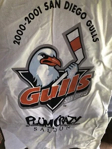 San Diego Möwen Hockey Team Spiel Souvenir Hand Rallye Handtuch 23L x 15W - Bild 1 von 1