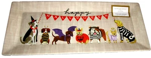 HALLOWEEN ~ 100% Melamine  ~ Serving Tray ~ 19.25" X 8" ~ HALLOWEEN DOGS - Picture 1 of 1