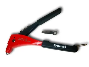 Premium Hand Riveter Rivet Gun Pop Rivet Tool 3/16" Capacity with 4 Nose Pieces - Picture 1 of 4