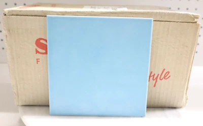  AZULEJOS STEULER NUEVOS Retro AZULEJO Cerámica Vintage 5.75” 58mm AZUL Alemán 10.3 pies cuadrados Foto 1 de 4