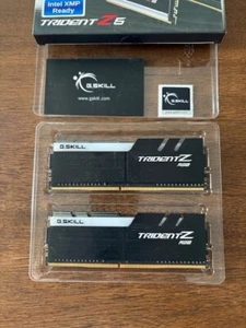 TRIDENT Z5 DDR5 G.SKILL RGB DDR4-4133 8GX2 INTEL XMP 2.0 READY PRE-OWNED - Picture 1 of 5