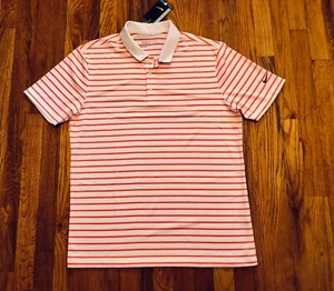 Polo Nuova con etichette - Nike Golf Uomo Icon Stripe (725531) Arancione Bianco - MEDIO - Foto 1 di 9