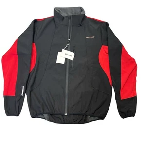 WANTDO Jacket Mens Black Red 2XL Wind Water Resistant Zip Pockets Fleece Inside - Picture 1 of 12