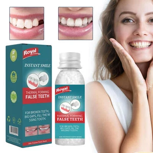 Teeth And Gaps Falseteeth Solid Glue Resin Denture Adhesive Dental Restoration - Picture 1 of 12