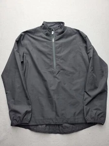 Cutter & Buck Women Jacket Medium Black Windbreaker Solid Drawstring 1/4 Zip - Picture 1 of 17