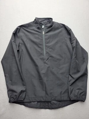 Cutter & Buck Women Jacket Medium  Black Windbreaker Solid Drawstring 1/4 Zip - Image 1 of 4