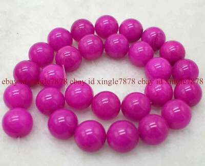 Enormes cuentas sueltas redondas de piedras preciosas Sugilita rosa natural de 14 mm 15" AAA+ Foto 1 de 4