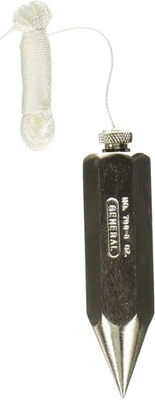 General Tools 790-8 Hexagon Steel Plumb Bob, 8 Ounce - Image 1 of 4